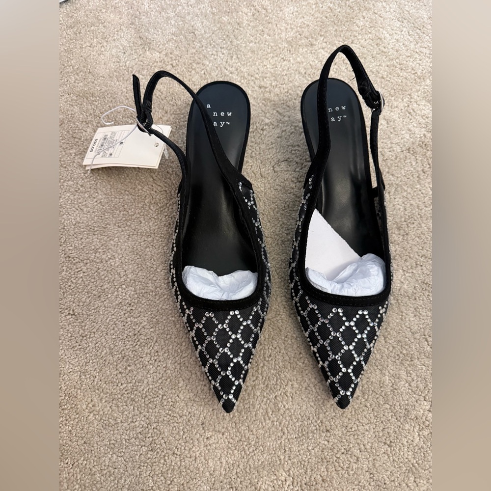 A New Day NWT Black Kitten Heel - Picture 6 of 11